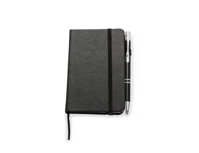 Kit Caderneta tipo Moleskine com Caneta