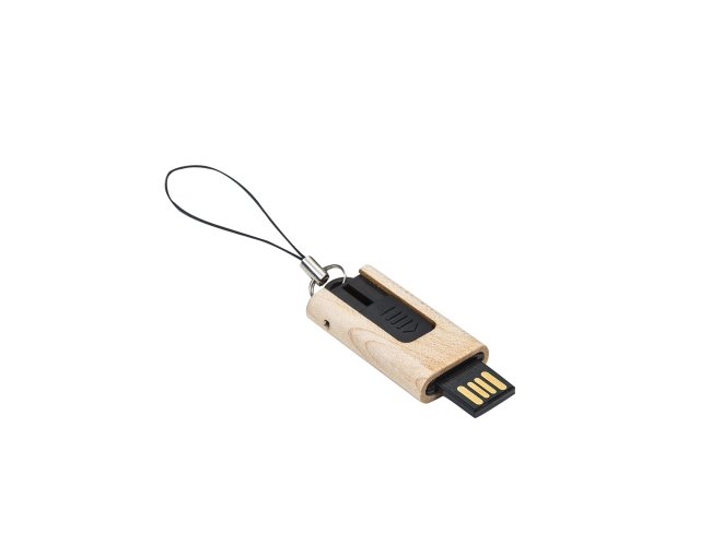 Pen Drive Retrtil Madeira 4GB