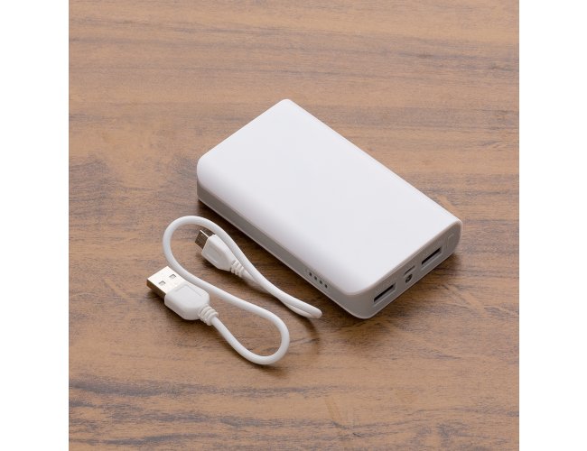 Powerbank Plstico com Lanterna